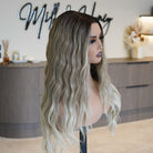 FAYE Ombre Brown 22" Lace Front Wig - Milk & Honey Wigs