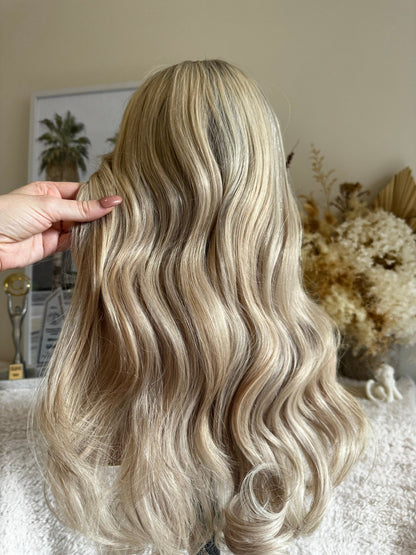 FIFI blonde human hair lace front wig | Milk &amp; Honey Wigs