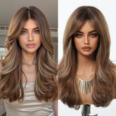 Golden Brown Layered Wig - MARKETPLACE - Milk & Honey Wigs