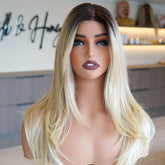 HAVEN Silk Mono Top Lace Front Wig - Milk & Honey Wigs