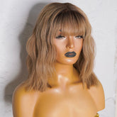 HAZEL Fringe Human Hair Lace Front Wig - Milk & Honey Wigs
