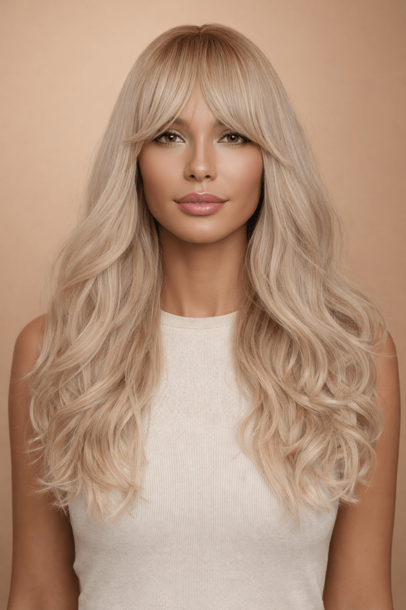 HEIDI - Blonde Ombre - Fringe Wig - Milk &amp; Honey Wigs
