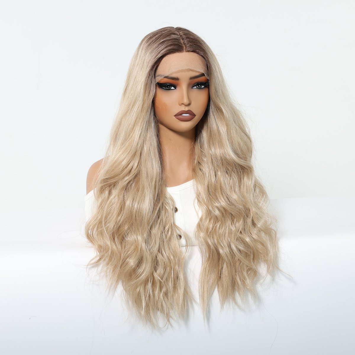 Honey Blonde Wavy 13x6 Lace Front Wig - MARKETPLACE - Milk &amp; Honey Wigs
