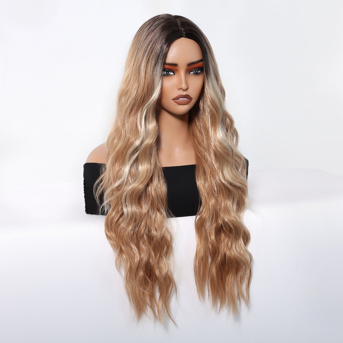 Honey Blonde with Dark Roots Wig - MARKETPLACE - Milk &amp; Honey Wigs