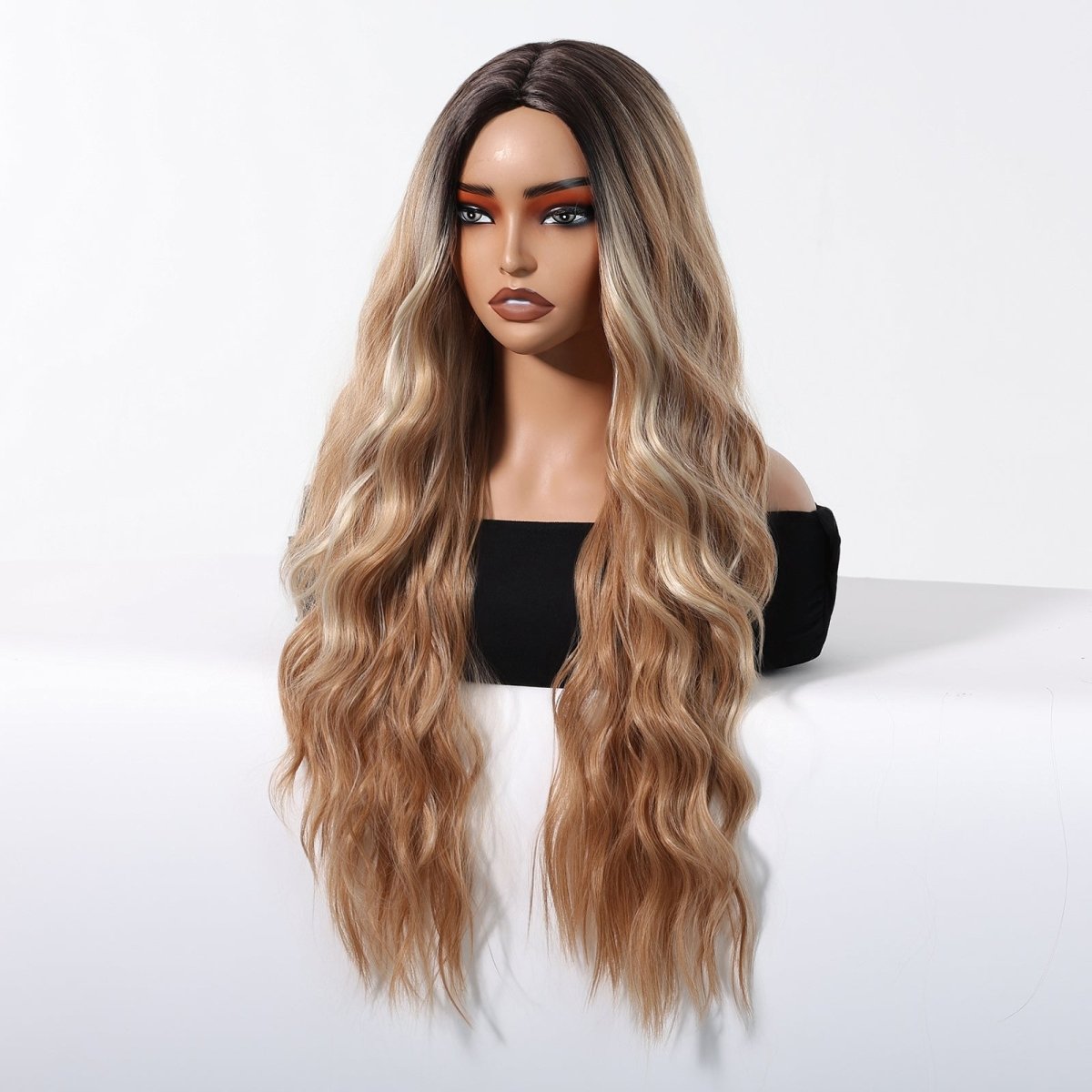 Honey Blonde with Dark Roots Wig - MARKETPLACE - Milk &amp; Honey Wigs