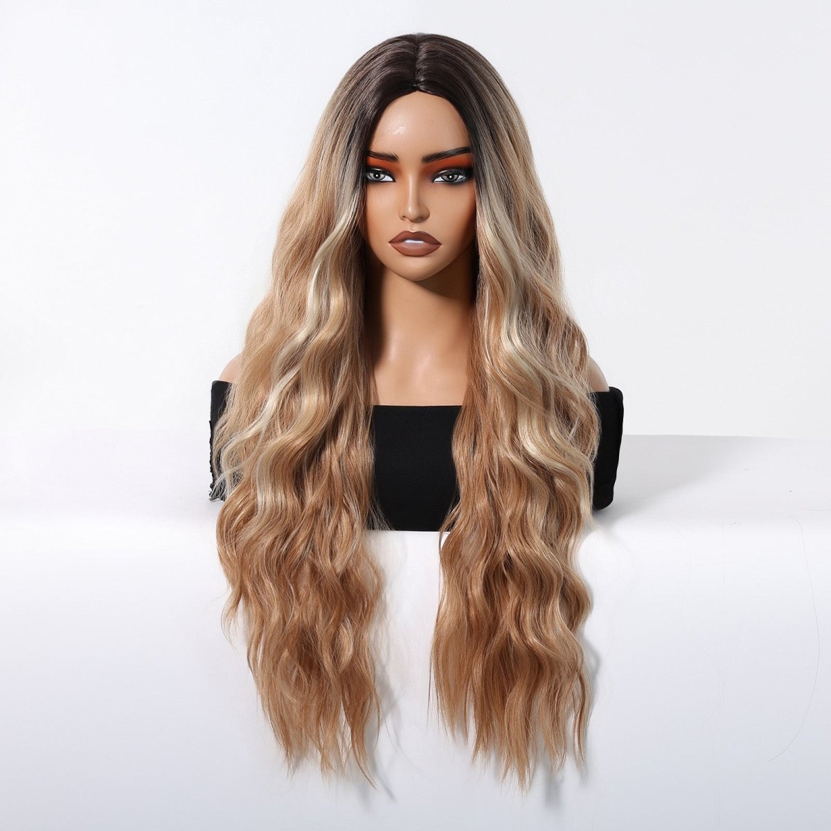 Honey Blonde with Dark Roots Wig - MARKETPLACE - Milk &amp; Honey Wigs