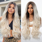 Ice Blonde with Dark Roots Wig - MARKETPLACE - Milk & Honey Wigs