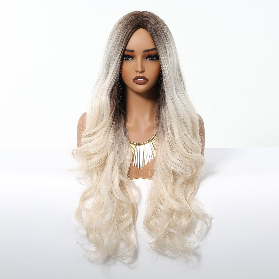 Ice Blonde with Dark Roots Wig - MARKETPLACE - Milk &amp; Honey Wigs