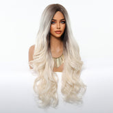 Ice Blonde with Dark Roots Wig - MARKETPLACE - Milk & Honey Wigs