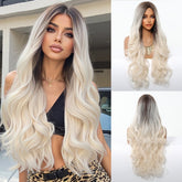 Ice Blonde with Dark Roots Wig - MARKETPLACE - Milk & Honey Wigs