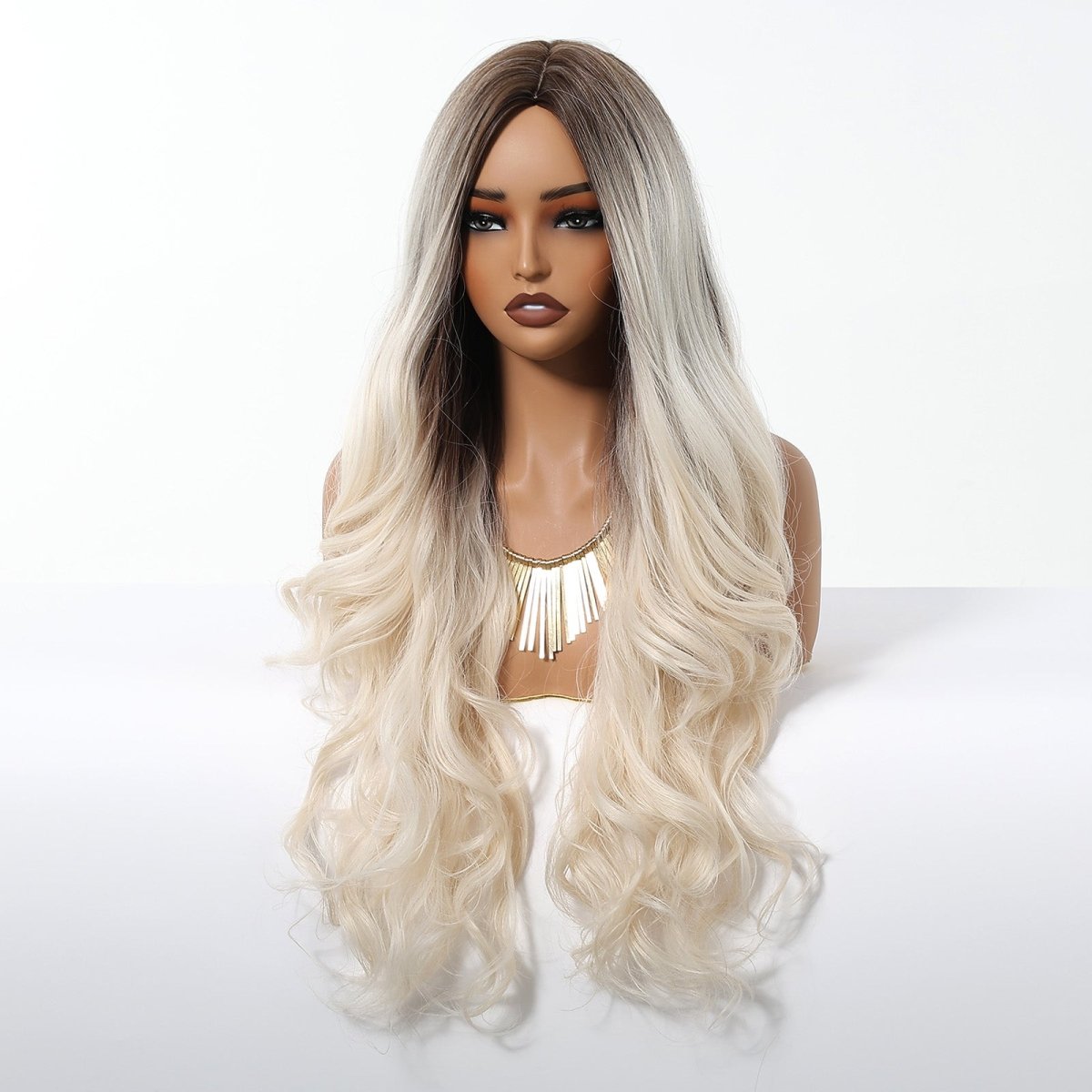 Ice Blonde with Dark Roots Wig - MARKETPLACE - Milk &amp; Honey Wigs