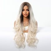 Ice Blonde with Dark Roots Wig - MARKETPLACE - Milk & Honey Wigs