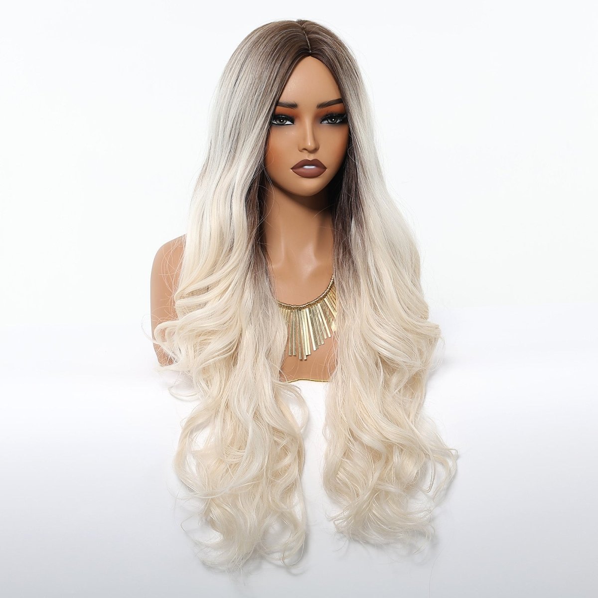 Ice Blonde with Dark Roots Wig - MARKETPLACE - Milk &amp; Honey Wigs
