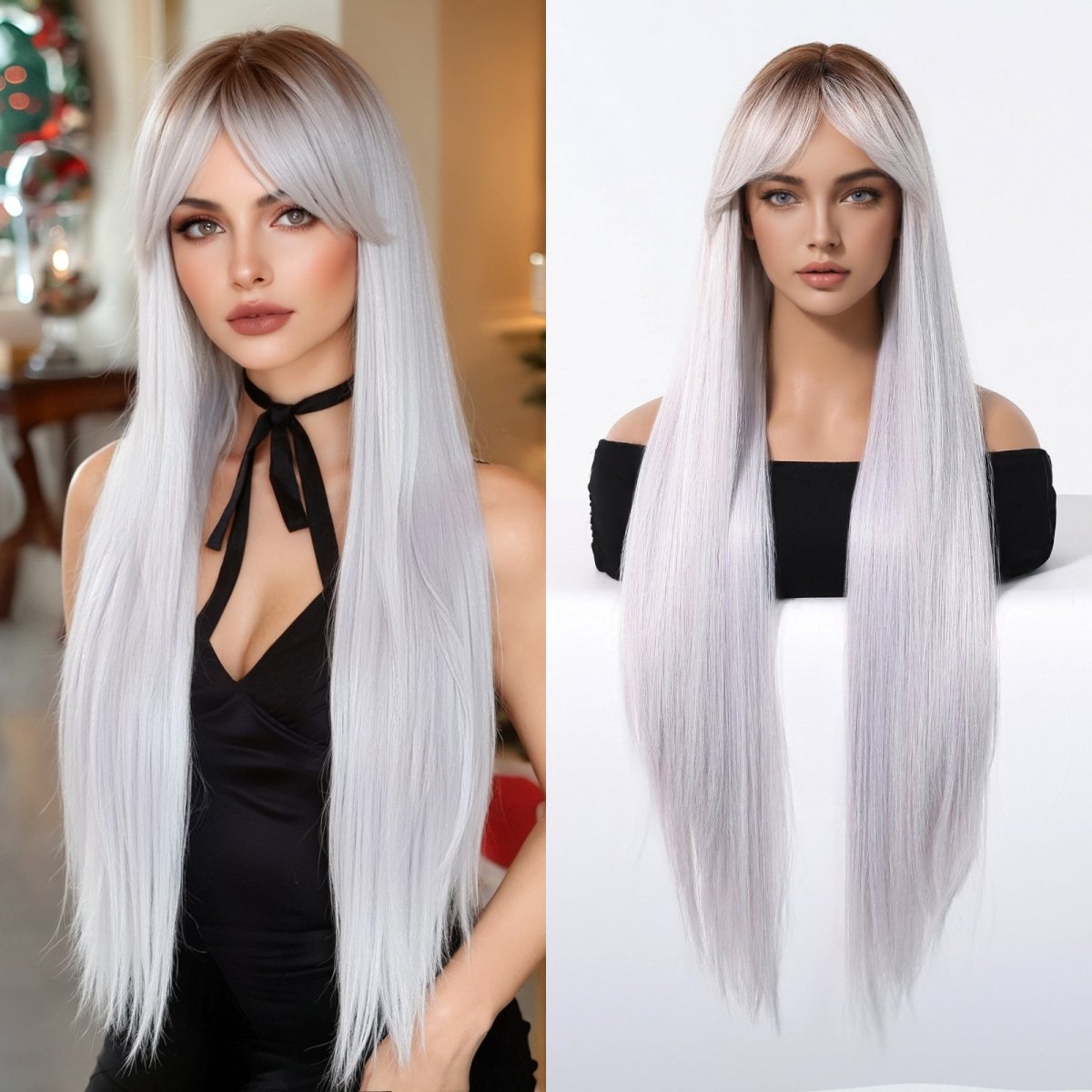 Icy Platinum Straight Wig - MARKETPLACE - Milk &amp; Honey Wigs