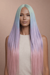 ISABELLE - Rainbow - Lace Front Wig - Milk & Honey Wigs