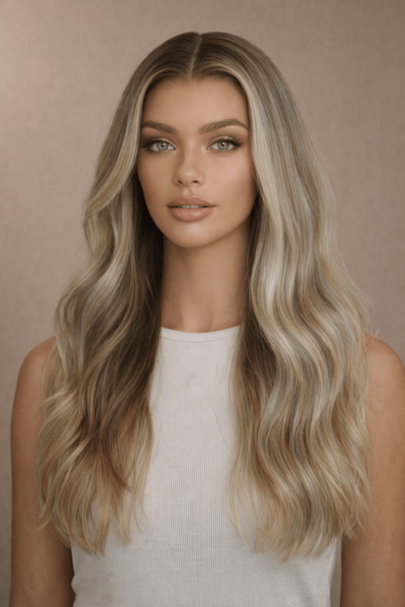 JAHLA - Mixed Root Blonde - Human Hair Wig | Blonde, 20 Inch, 13x6 Lace Front, Human Hair | Milk &amp; Honey Wigs