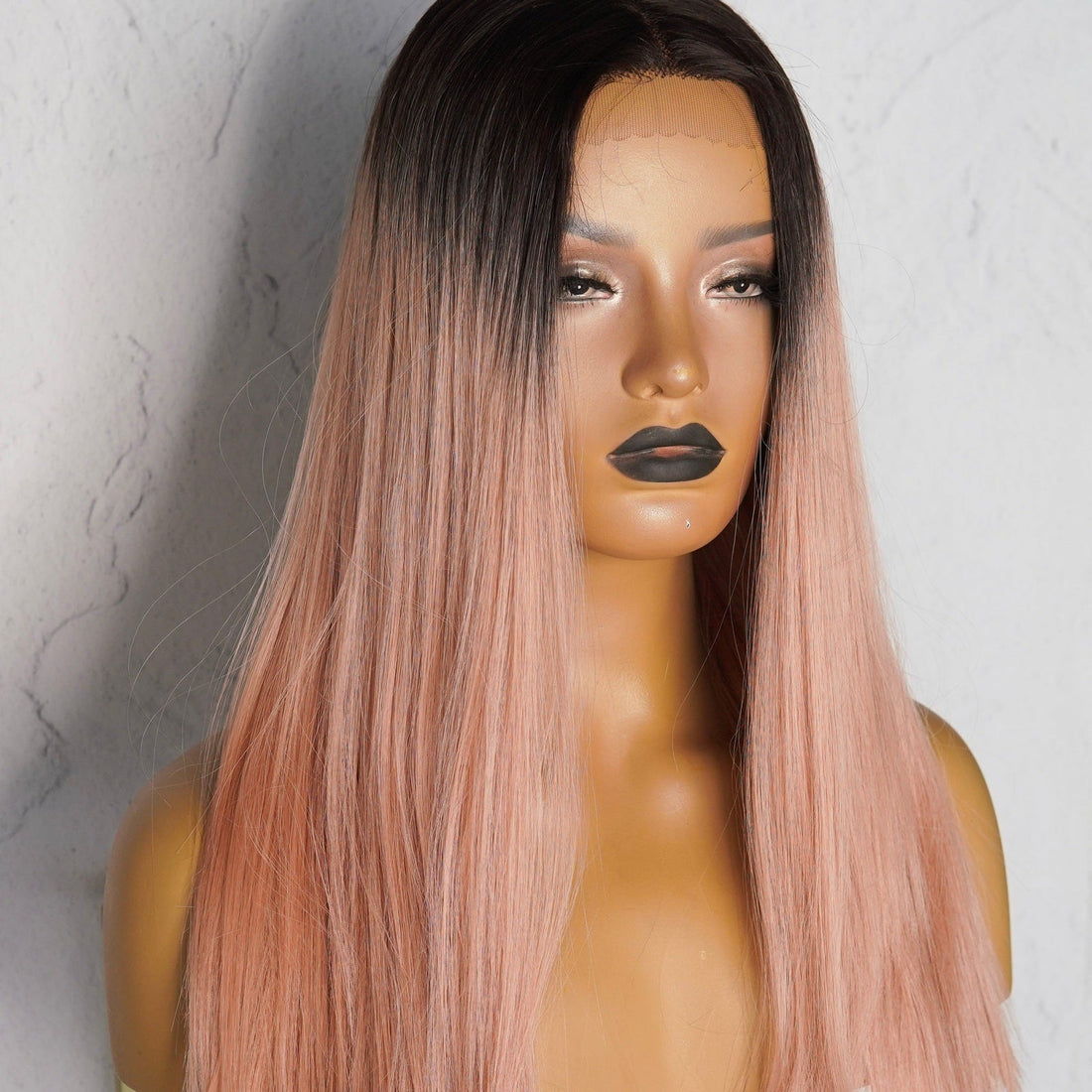 JANELLE Ombre Pink Lace Front Wig - Milk &amp; Honey Wigs