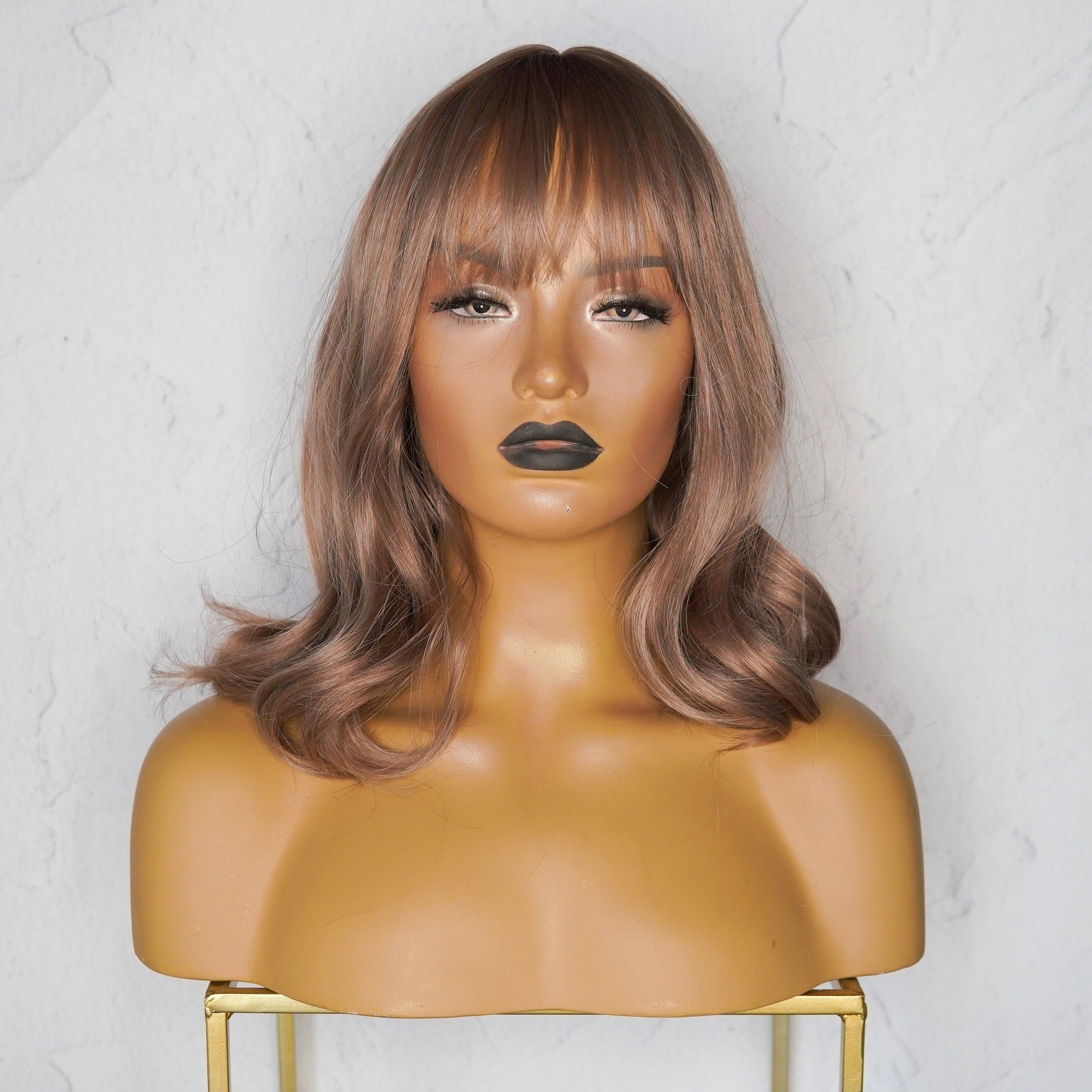 JAY Beach Blonde Ombre Fringe Wig - Milk &amp; Honey Wigs