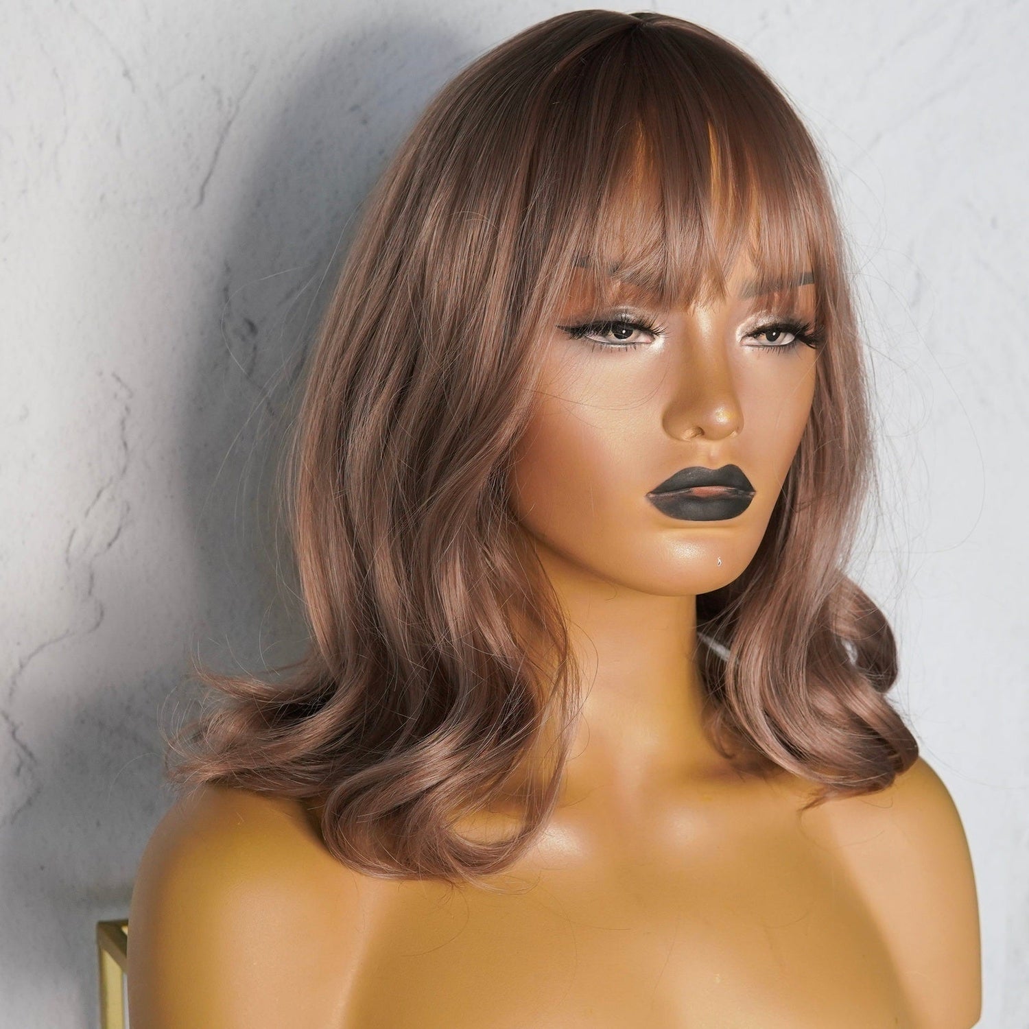 JAY Beach Blonde Ombre Fringe Wig - Milk &amp; Honey Wigs