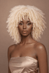 JAYDA - Blonde - Afro Curl Wig - Milk & Honey Wigs
