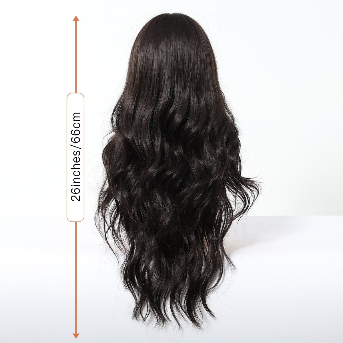 Jet Black Wavy with Full Fringe Wig - MARKETPLACE - Milk &amp; Honey Wigs