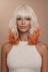 JORDAN - Ombre Orange - Fringe Wig - Milk & Honey Wigs