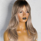 JOSIE Ombre Ash Blonde Fringe Wig - Milk & Honey Wigs