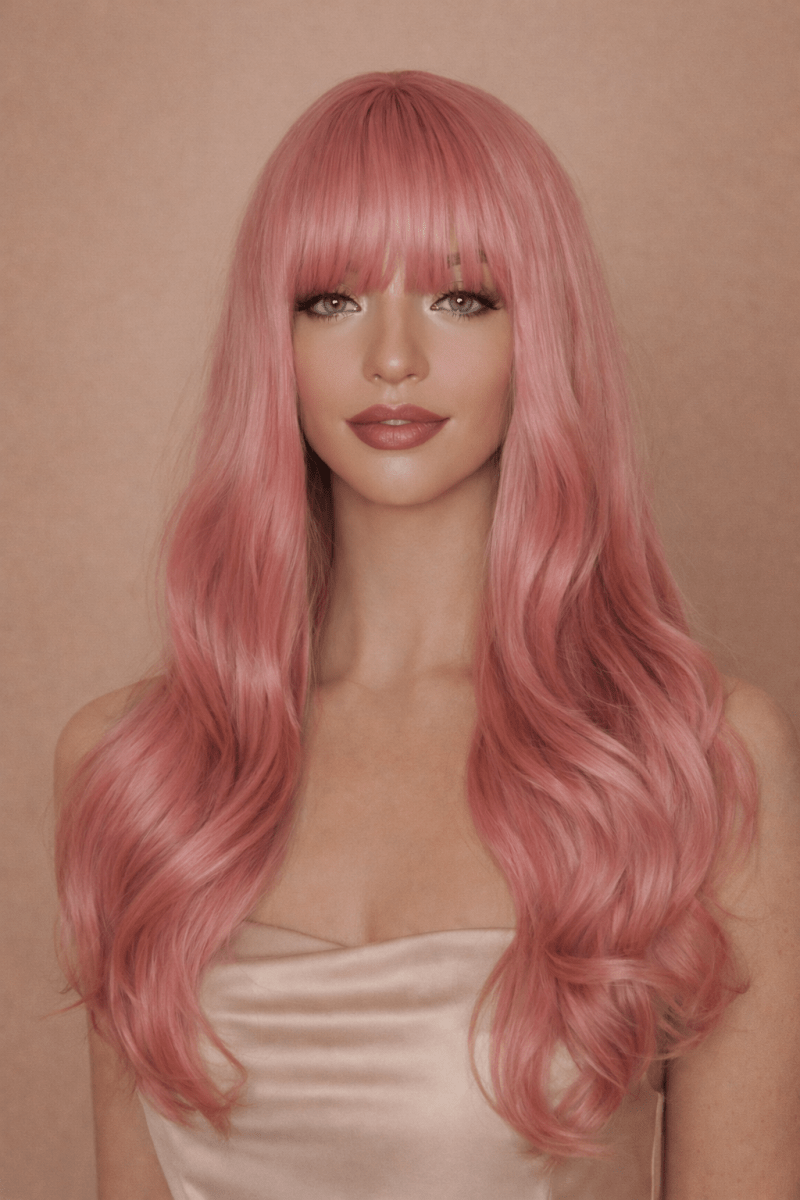 JOY - Pink - Fringe Wig - Milk &amp; Honey Wigs