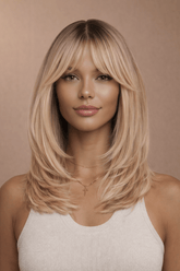 JULIE - Blonde Ombre - Fringe Wig - Milk & Honey Wigs