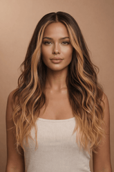 KARINA - Brown - Human Hair Wig | Brown, 26 Inch, 13x6 Lace Front, Human Hair | Milk & Honey Wigs