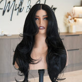 KATHY Natural Black Lace Front Wig - Milk & Honey Wigs