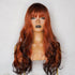 KINSLEY Ombre Red Fringe Wig - Milk & Honey Wigs
