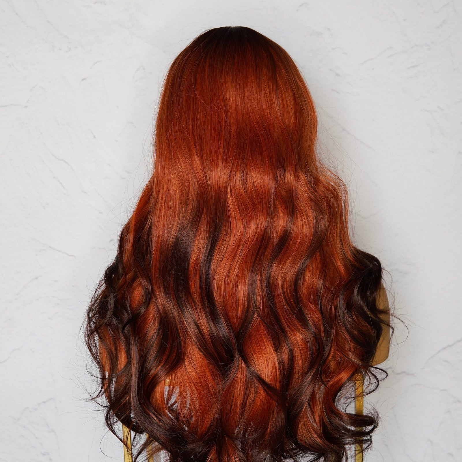 KINSLEY Ombre Red Fringe Wig - Milk &amp; Honey Wigs