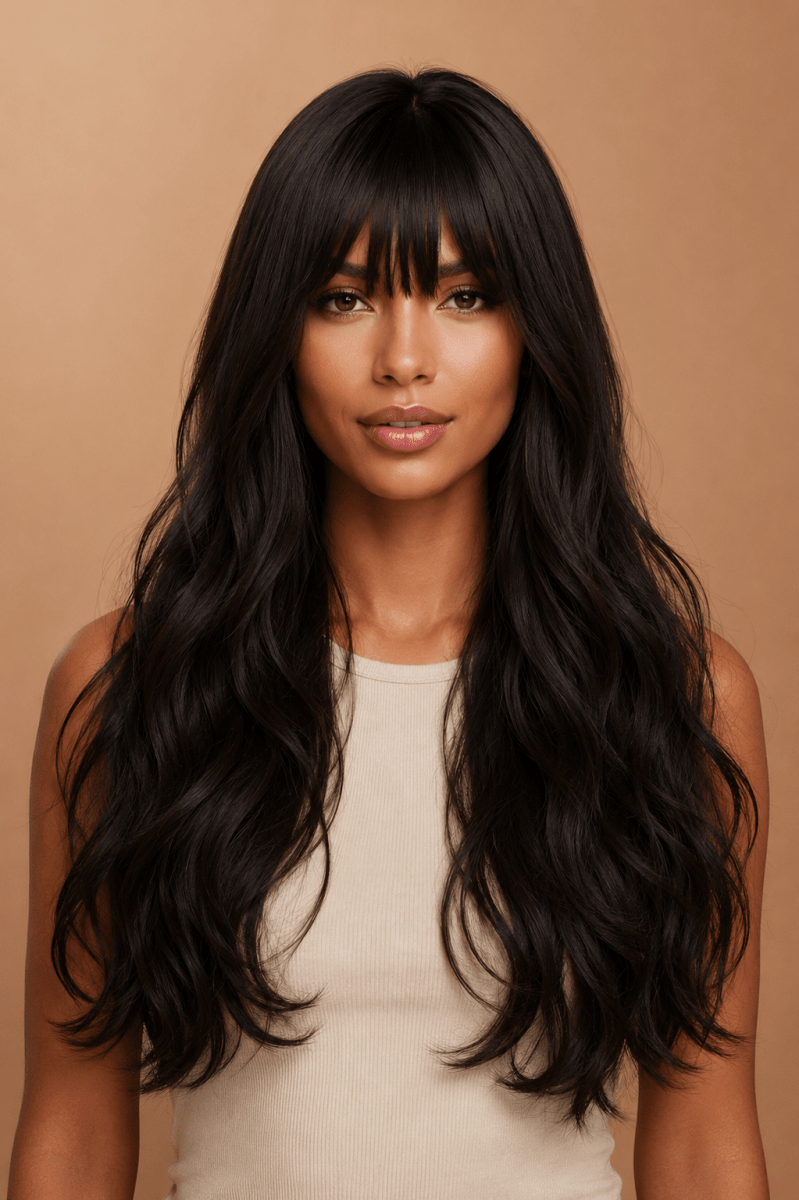 KIRBY - Dark Brown - Fringe Wig - Milk &amp; Honey Wigs