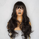 KIRBY Dark Brown Fringe Wig - Milk & Honey Wigs