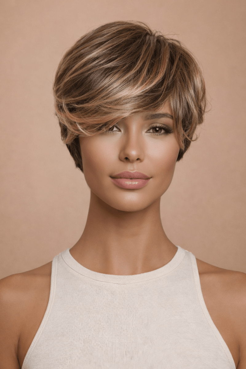 KRIS - Caramel - Fringe Wig - Milk &amp; Honey Wigs