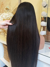 KYLE Darkest Brown Brown Human Hair Lace Front Wig - Milk & Honey Wigs