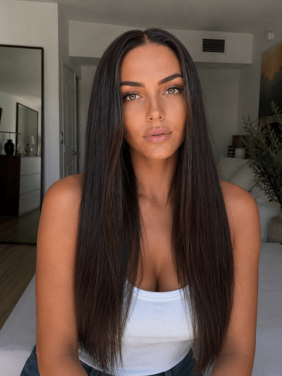 KYLE - Darkest Brown - Human Hair Wig - Milk &amp; Honey Wigs
