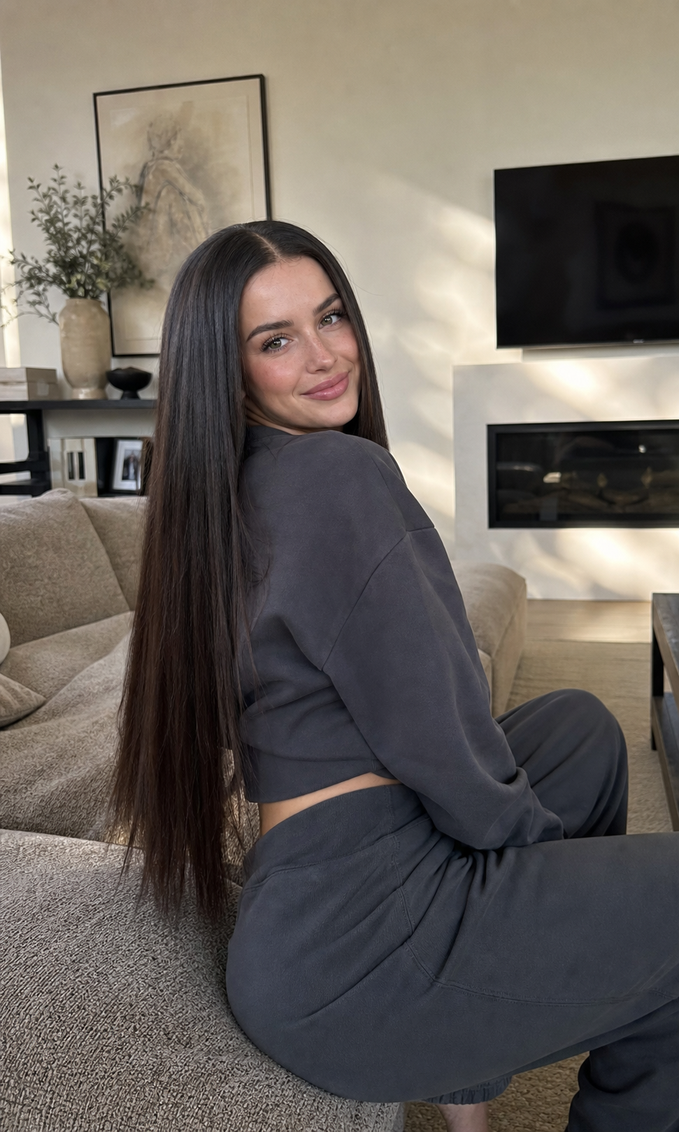 KYLE 26 INCH - Darkest Brown - Human Hair Wig