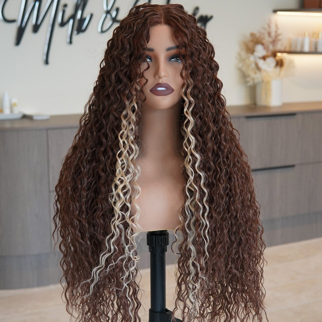 LALA Copper Ombre Lace Front Wig - Milk &amp; Honey Wigs