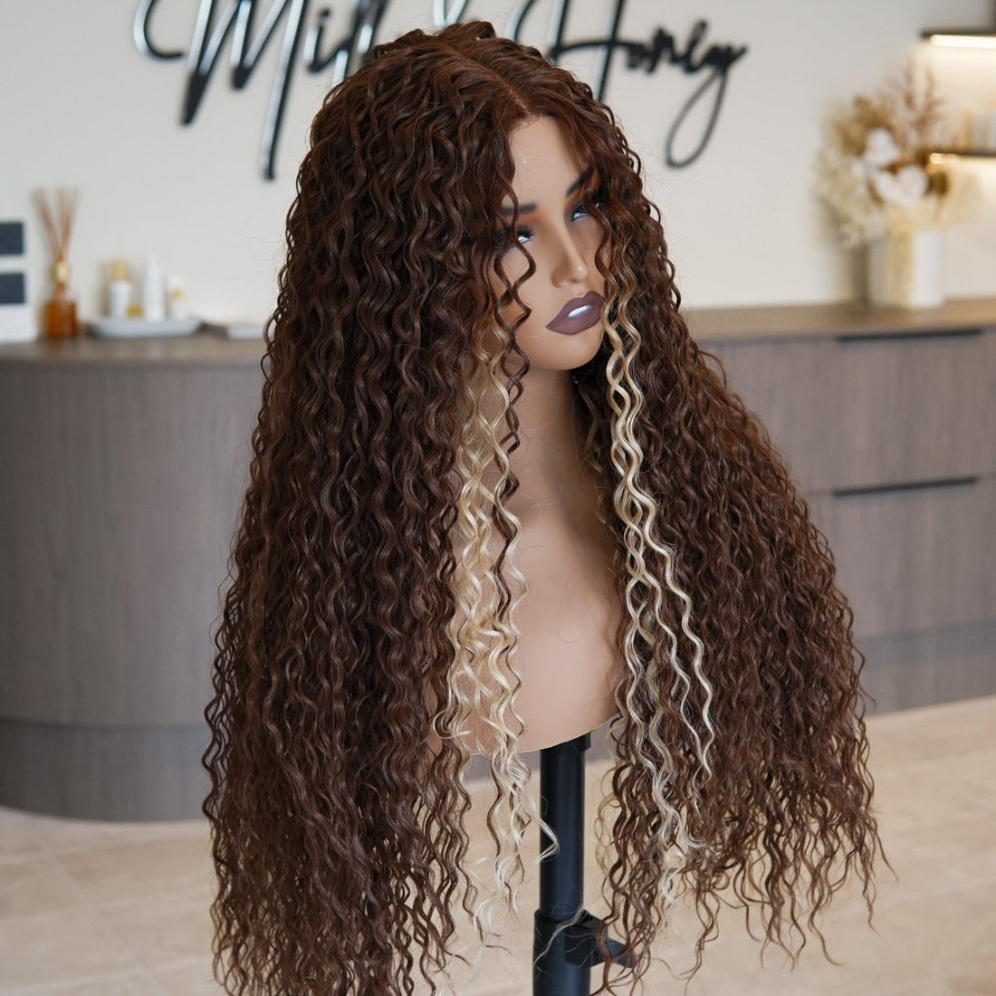 LALA Copper Ombre Lace Front Wig - Milk &amp; Honey Wigs