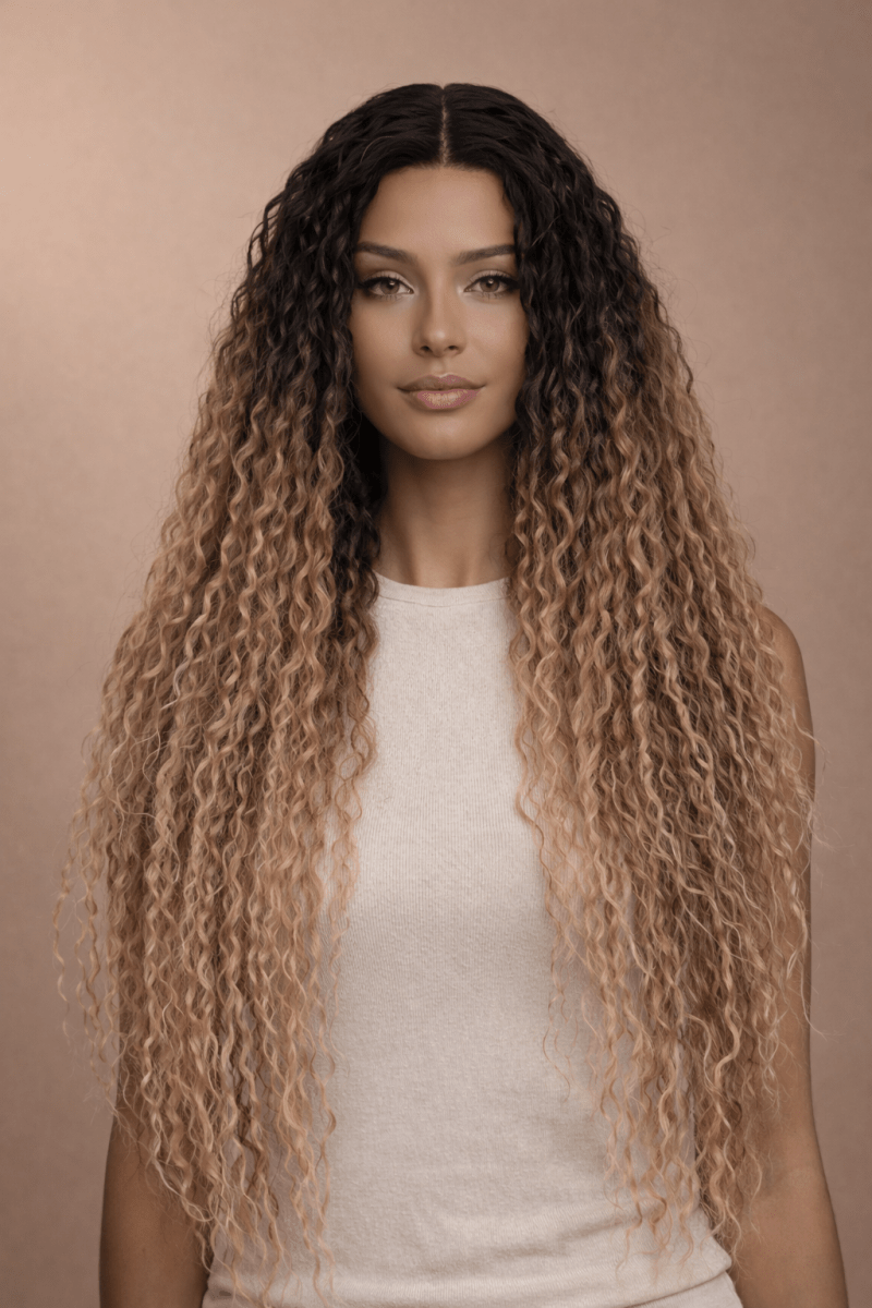 LALA - Ombre Brown - Lace Front Wig - Milk &amp; Honey Wigs