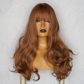 LAUREN Caramel Brown Fringe Wig - Milk & Honey Wigs