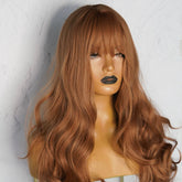 LAUREN Caramel Brown Fringe Wig - Milk & Honey Wigs
