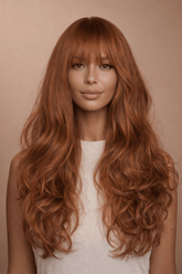 LAUREN - Caramel Brown - Fringe Wig - Milk & Honey Wigs