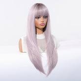 Lavender Ice Long Straight with Fringe Wig - MARKETPLACE - Milk & Honey Wigs
