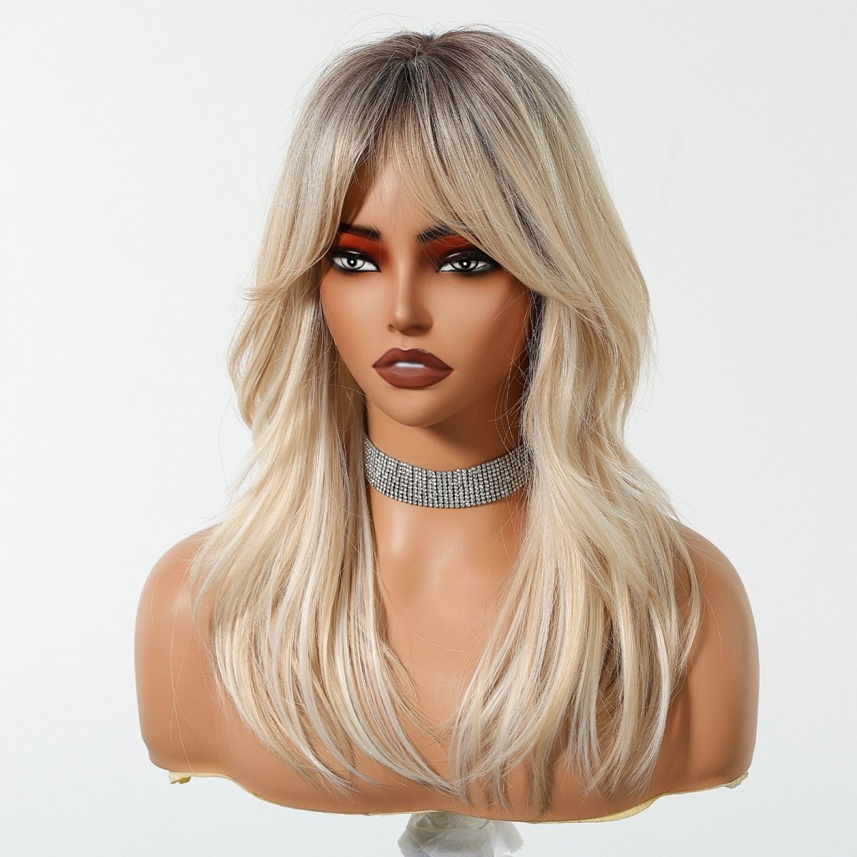 Layered Blonde Ombre Fringe Wig - MARKETPLACE - Milk &amp; Honey Wigs