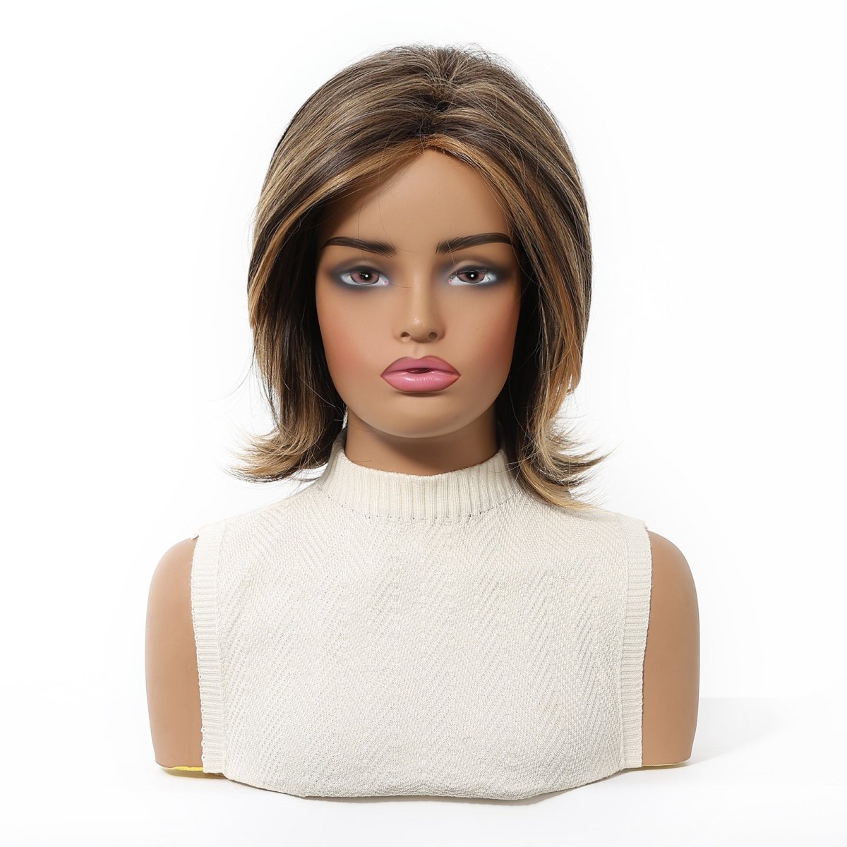 layered bob with highlights Wig - MARKETPLACE - Milk & Honey Wigs