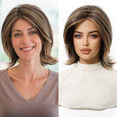 layered bob with highlights Wig - MARKETPLACE - Milk & Honey Wigs