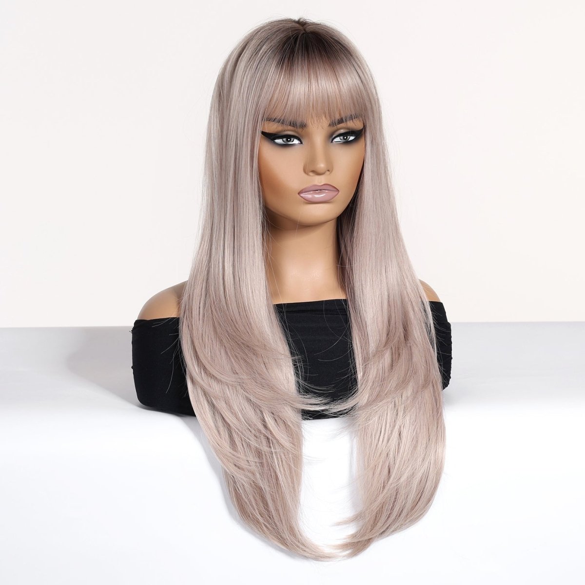 Layered Silver Blonde Wig - MARKETPLACE - Milk &amp; Honey Wigs